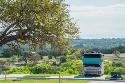 RV site at Firefly Resort in Fredericksburg