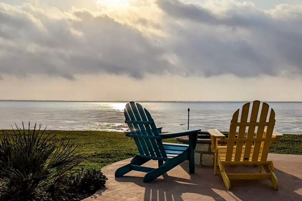 chairs looking out onto ocean
