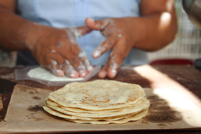 freshly made tortillas