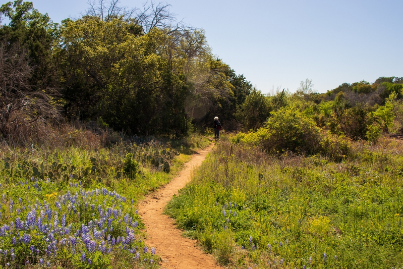 texas hill country walking path