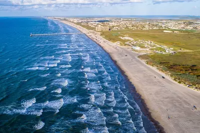 padre island shoreline