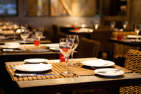 place setting at restaurant